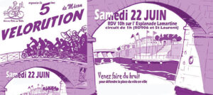 <small>22 juin :</small> une 5<sup>ème</sup> Vélorution, en musique !