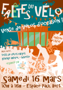 Affiche Faites du vélo mars 2024